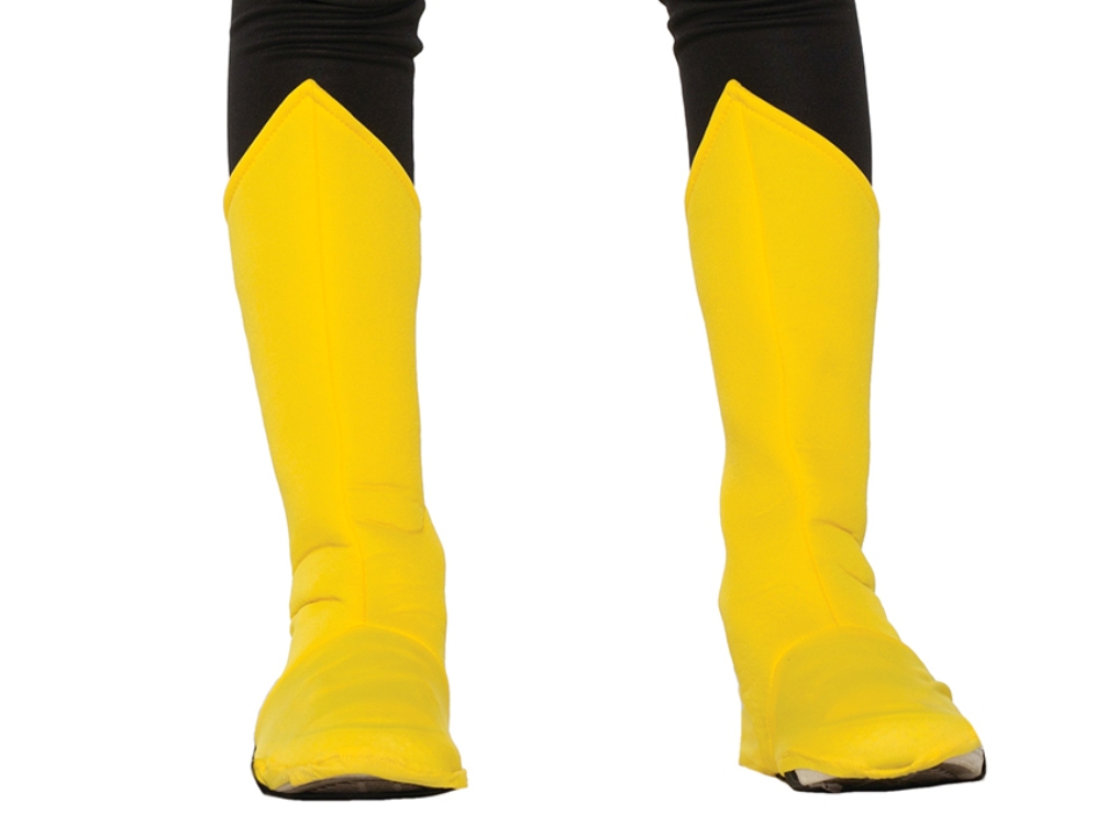 Superhero Yellow Boot Tops Shoe Covers Boys Girls Halloween Costume Accessory 721773765933 eBay